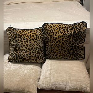 Leopard Print Accent Pillows